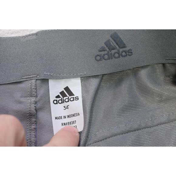 Adidas Golf Shorts Athletic Stretch Gray Performance Flat 10" INS Mens Sz 34 - Picture 5 of 7